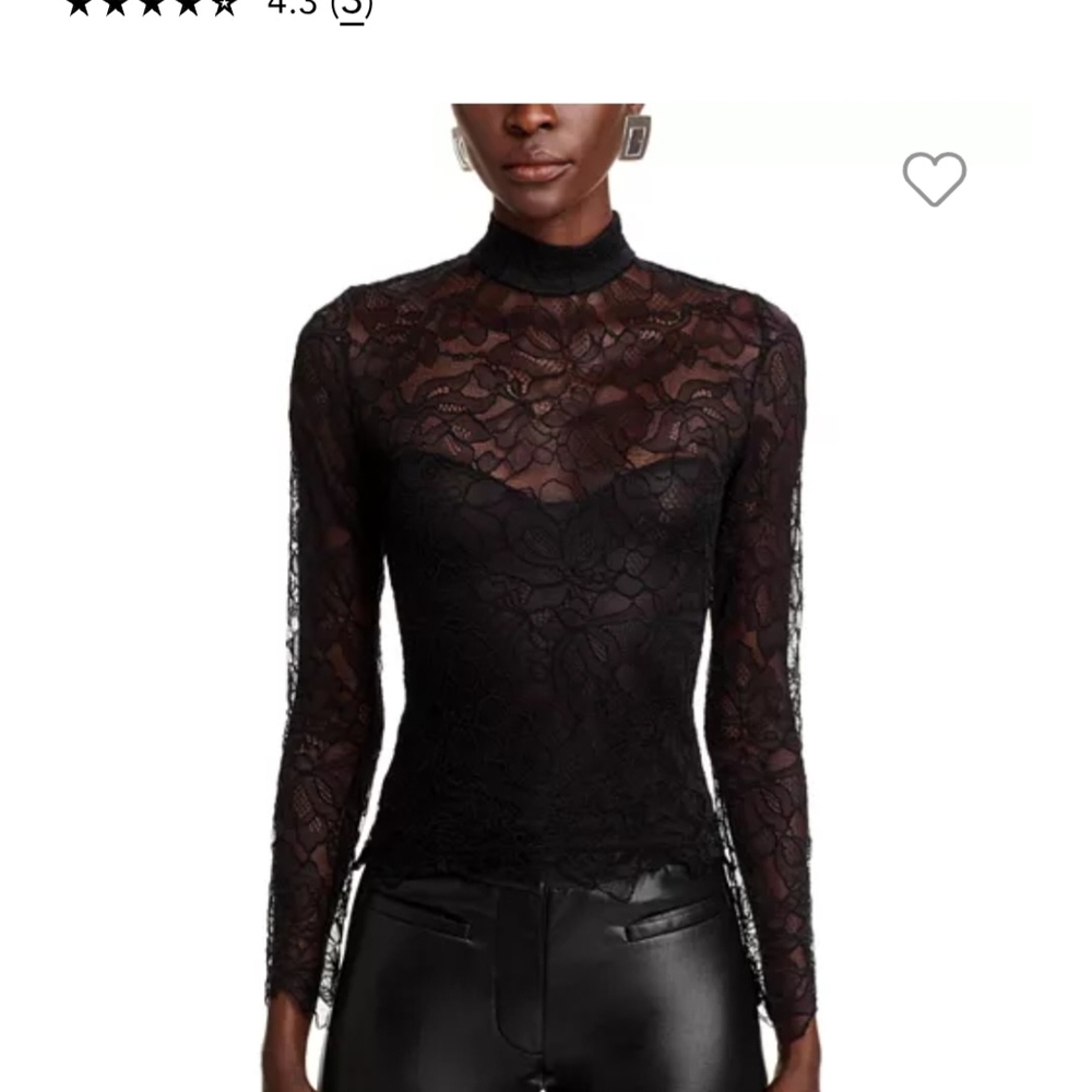 GENERATION LOVE Brand New With Tags Size SMALL Elegant Black Lace Top